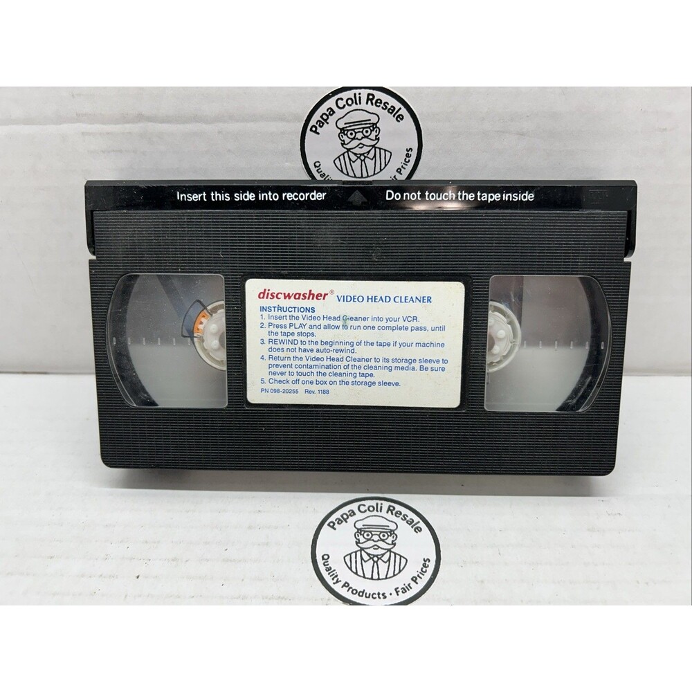 Discwasher Wet Video Head Cleaner for VHS VCR Player Vintage